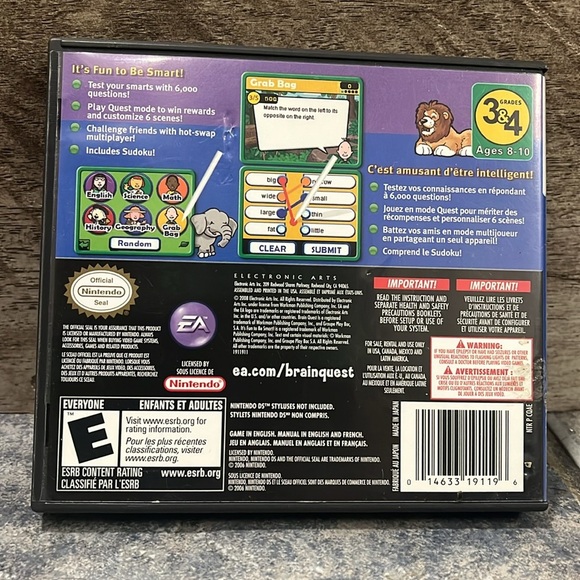 5 for $40 - Nintendo DS Brain Quest Game - Picture 4 of 4